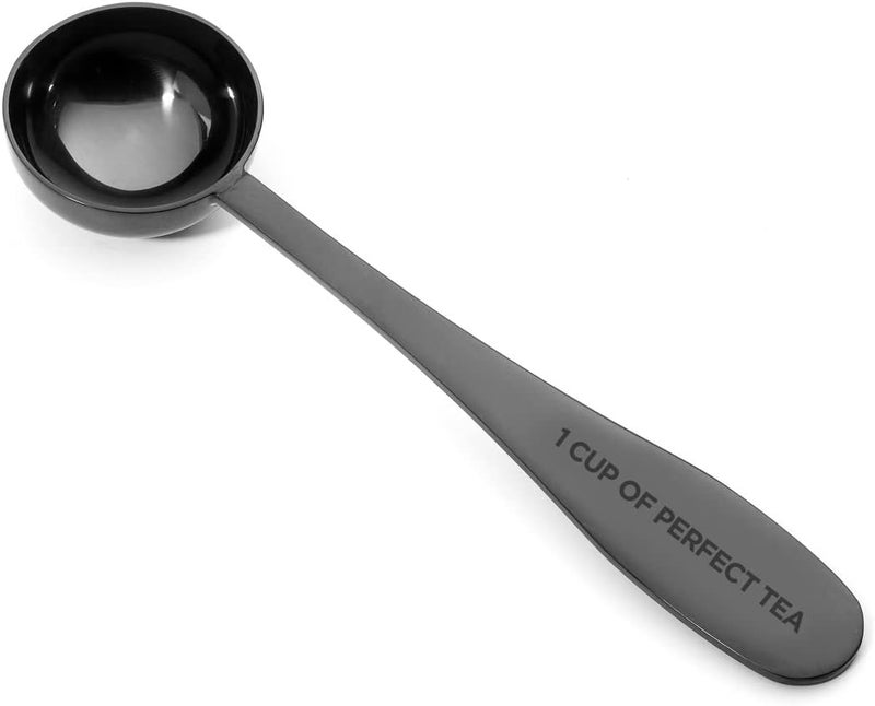 Pure Matcha Loose Leaf Tea Spoon Measure | One Cup of Perfect Tea | Stainless Steel Scoop (Black) - Image 5